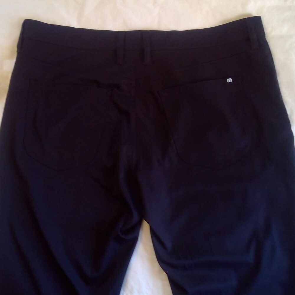 Travis Mathew Mens Pants Black Stretch Performance Golf Casual Size 36 - Picture 5 of 5